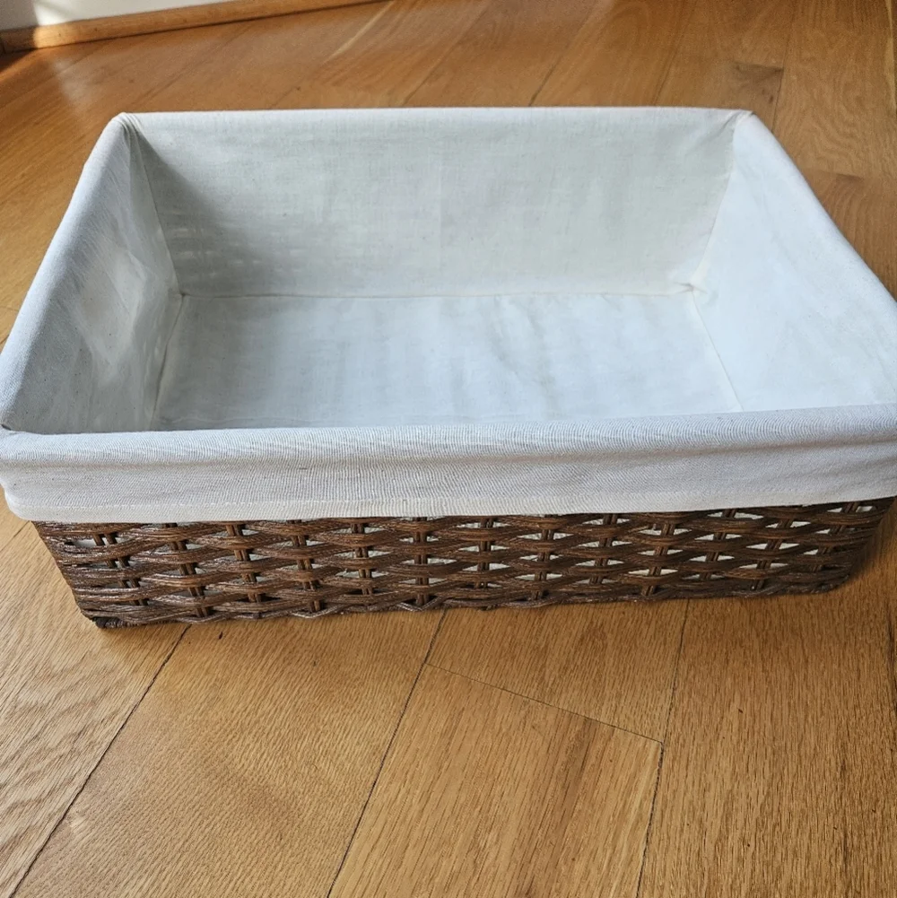 Rattan Decorative & Functional Baskets Set of 2